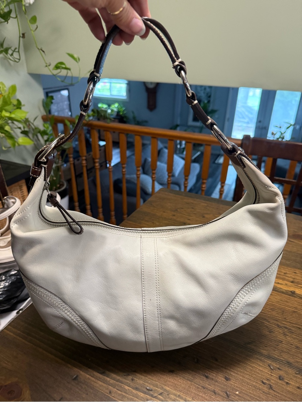 COACH SOHO HOBO IN CREAM